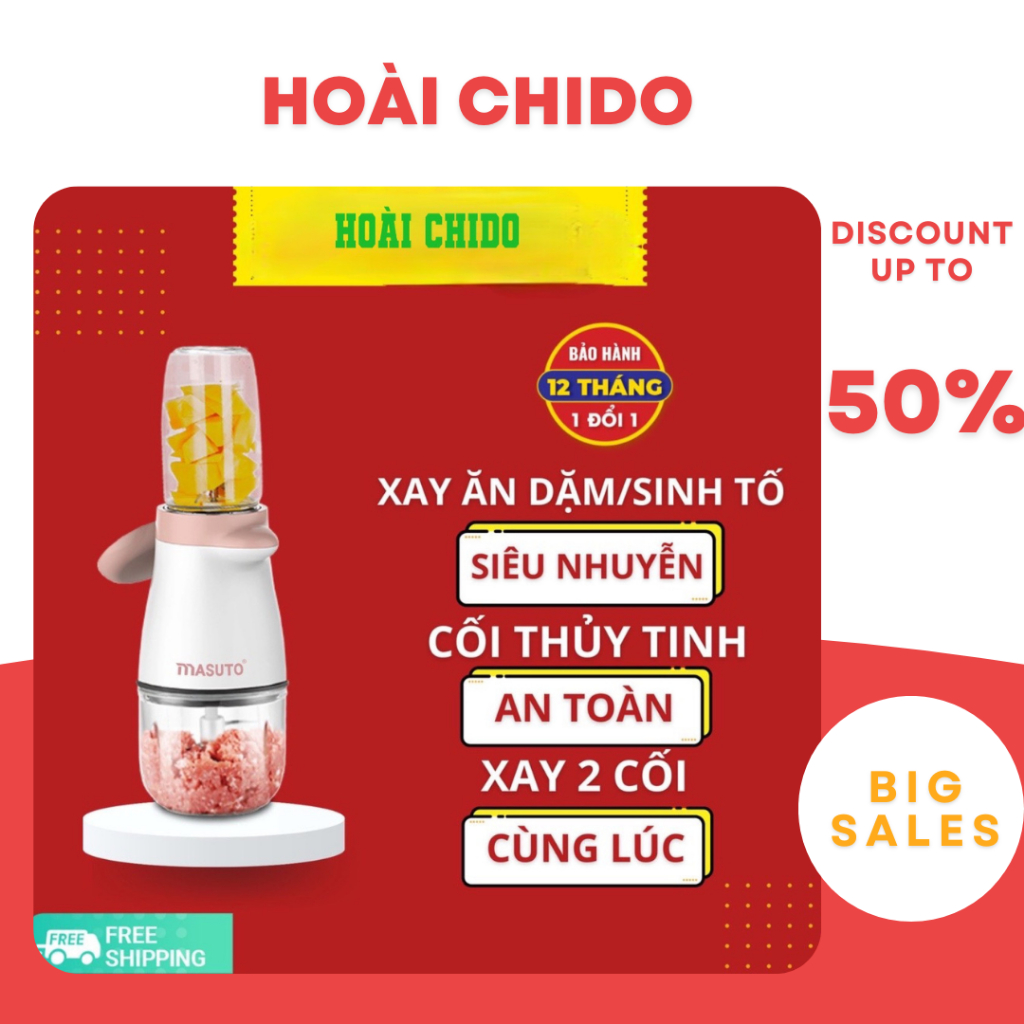 Máy xay ăn dặm cho bé -2 cối