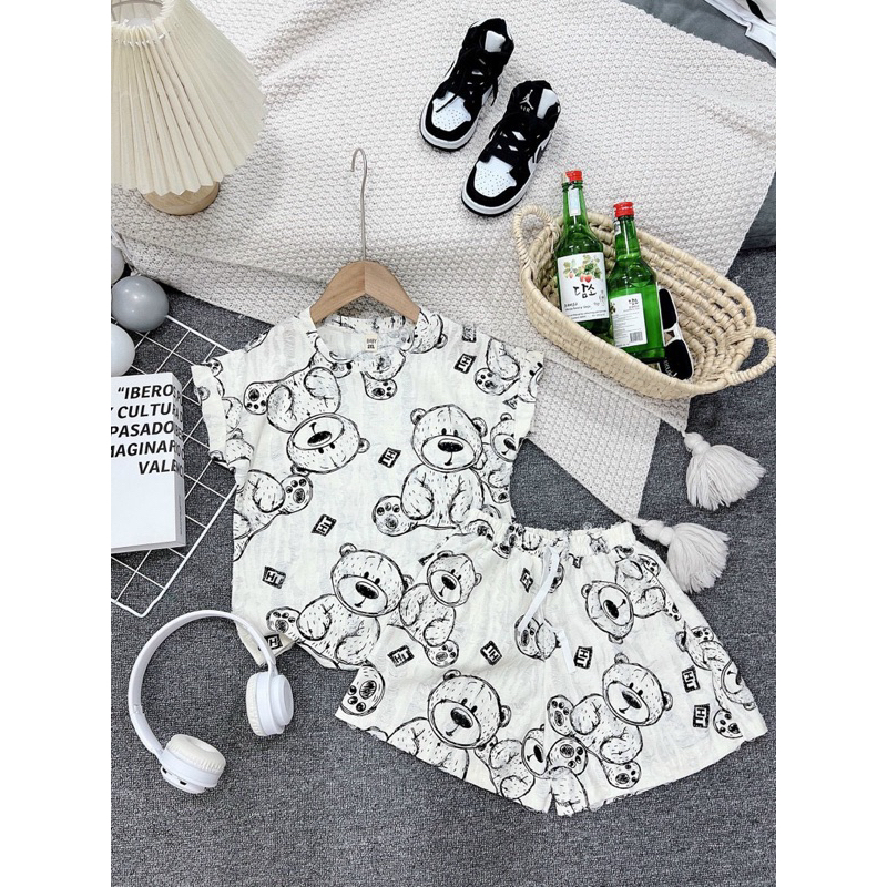 Bộ cotton rách cho bé trai