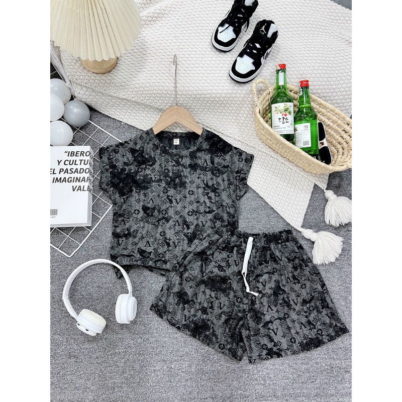 Bộ cotton rách cho bé trai