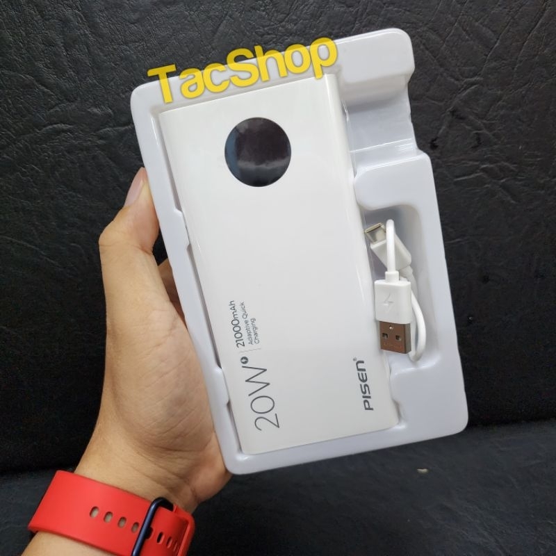 Pin sạc dự phòng Pisen Quick TS-298 21000mAh hỗ trợ sạc nhanh 20W Chính Hãng
