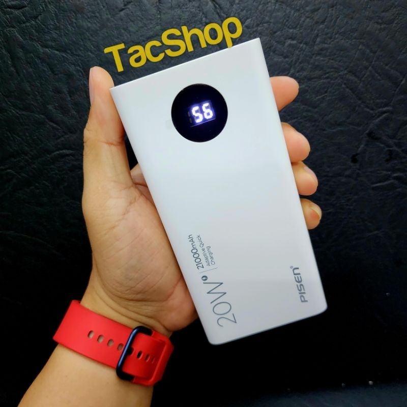 Pin sạc dự phòng Pisen Quick TS-298 21000mAh hỗ trợ sạc nhanh 20W Chính Hãng