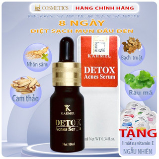 Serum ngừa mụn Detox Acnes loại bỏ mụn đầu đen,sợi bã nhờn,sần vỏ cam,mờ thâm nám,tại tạo,dưỡng trắng da 10ml