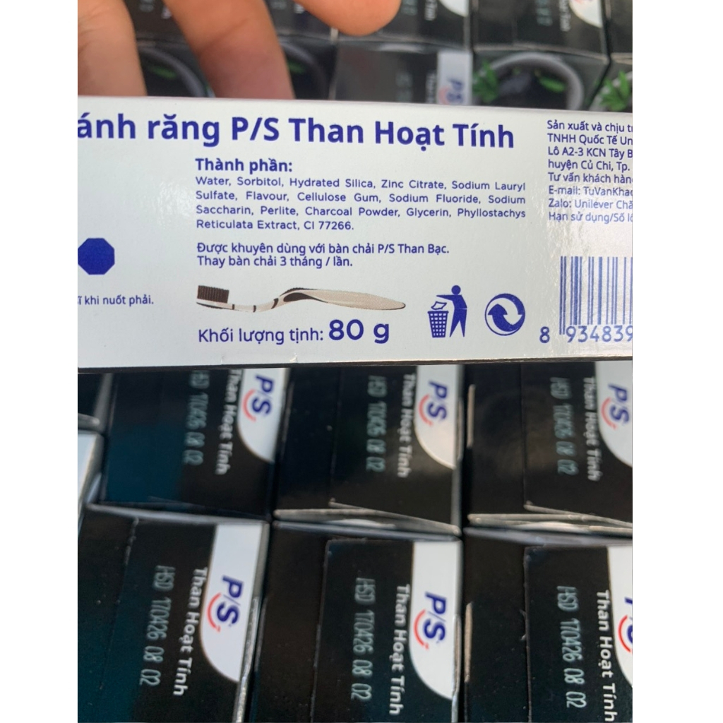 Kem Đánh Răng P/S Than Hoạt Tính 80g-HCM
