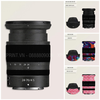 Miếng dán, skin 3m vân nổi cho lens nikon z 24-70 f4s