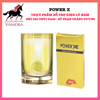 Viên sủi POWER X tăng cường sinh lý bổ thận tráng dương kéo dài thời gian quan hệ hộp 2 viên - VAMORA