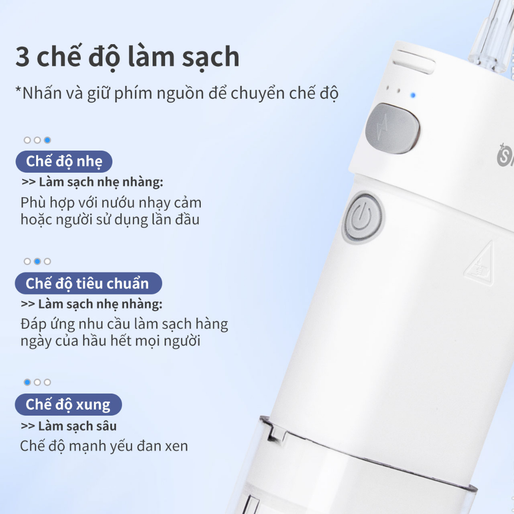 Simplus Máy Tăm Nước Tiện Lợi CYQH001 Áp Lực Lớn Tần Số Cao