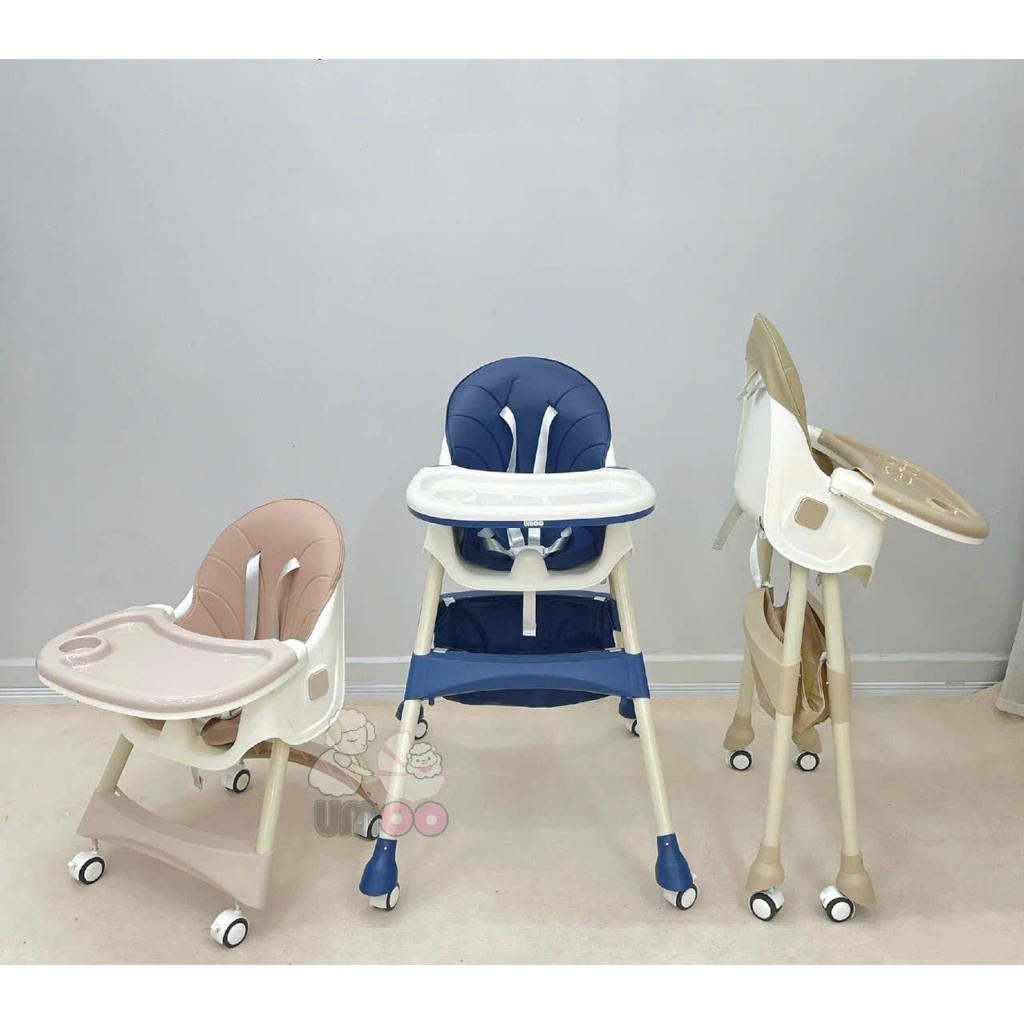 |Baongubaby| Ghế ăn dặm cho bé Umoo 04144 , điều chỉnh độ cao