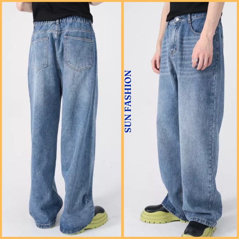 Quần jean dirt wash MÀU XANH 95