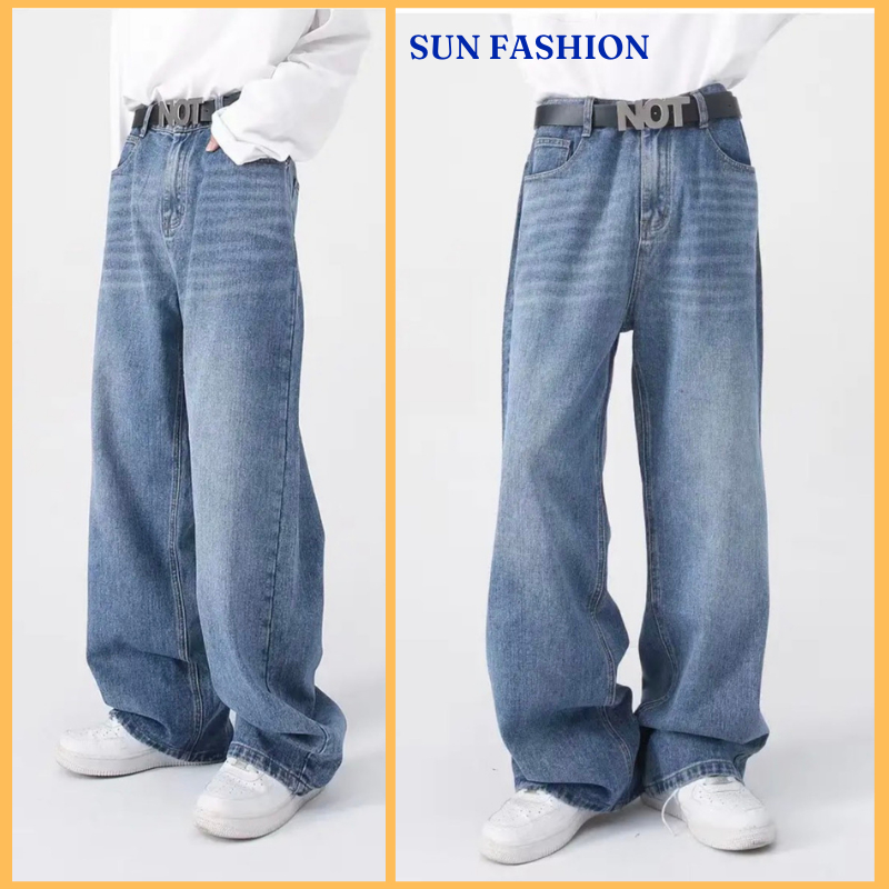 Quần jean dirt wash MÀU XANH 95