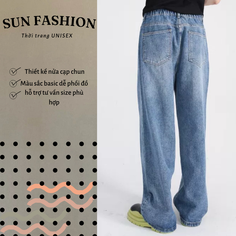 Quần jean dirt wash MÀU XANH 95