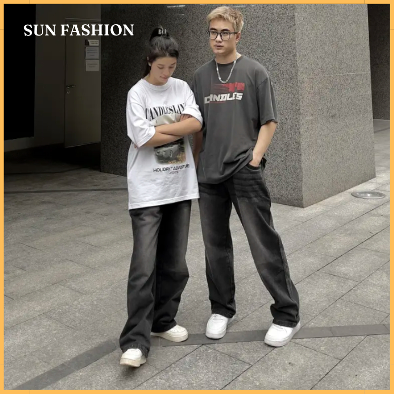 Quần jean drit wash MÀU KHÓI 95