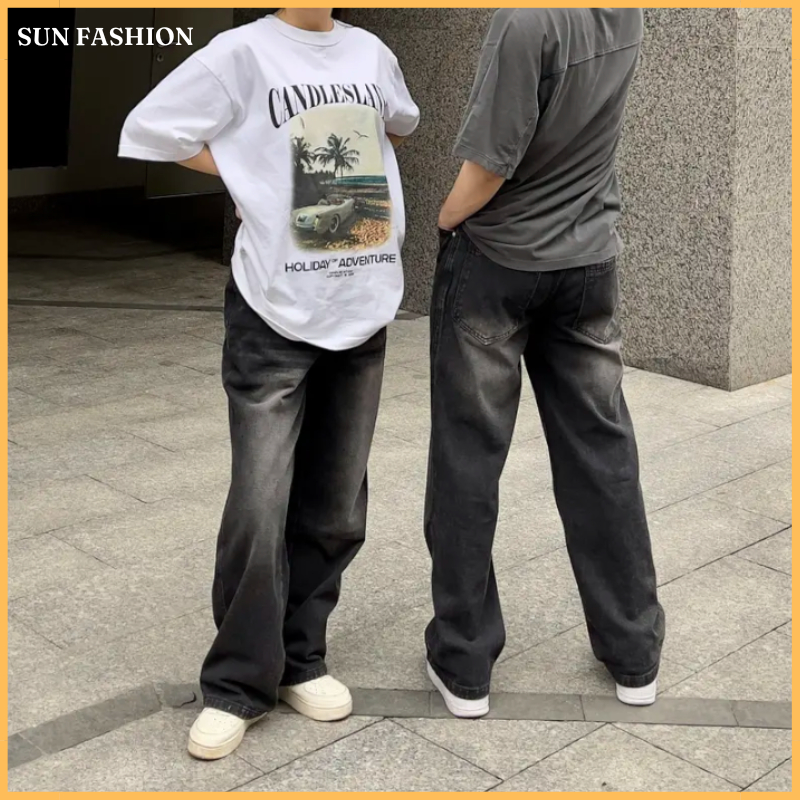 Quần jean drit wash MÀU KHÓI 95