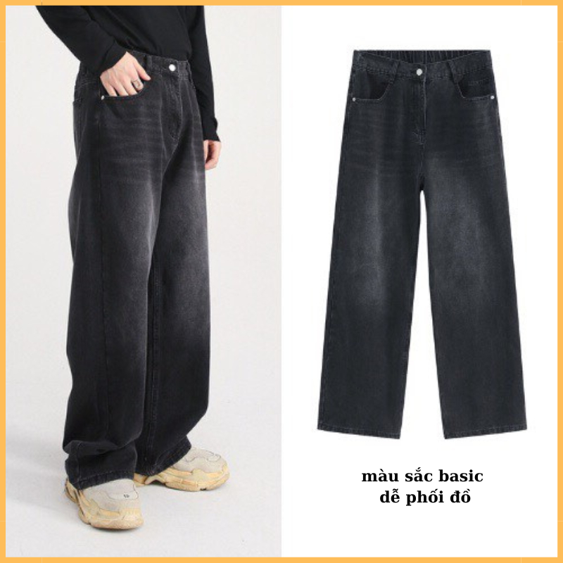 Quần jean drit wash MÀU KHÓI 95