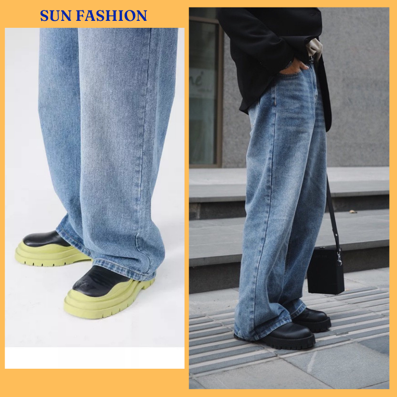 Quần jean dirt wash MÀU XANH 95