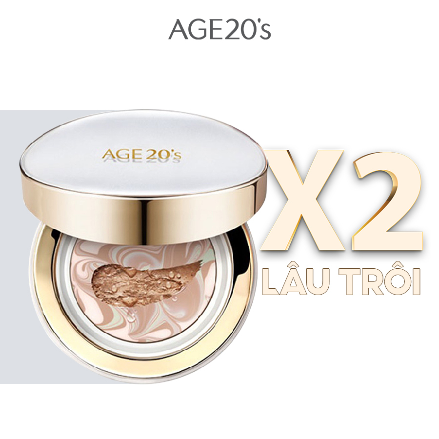 [TẶNG 1 LÕI] Phấn Tươi Kiềm Dầu, Lâu Trôi AGE 20’S Signature Essence Cover Pact Long Stay 14g