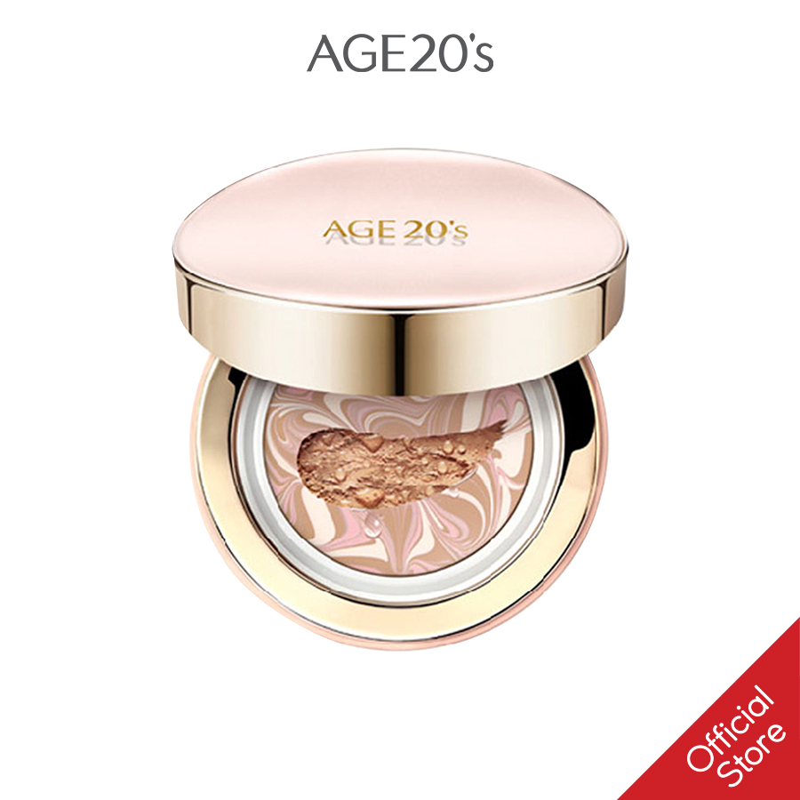 [TẶNG 1 LÕI]Phấn nền Dưỡng Ẩm AGE 20'S Signature Essence Cover Pact Moisture 14gx2