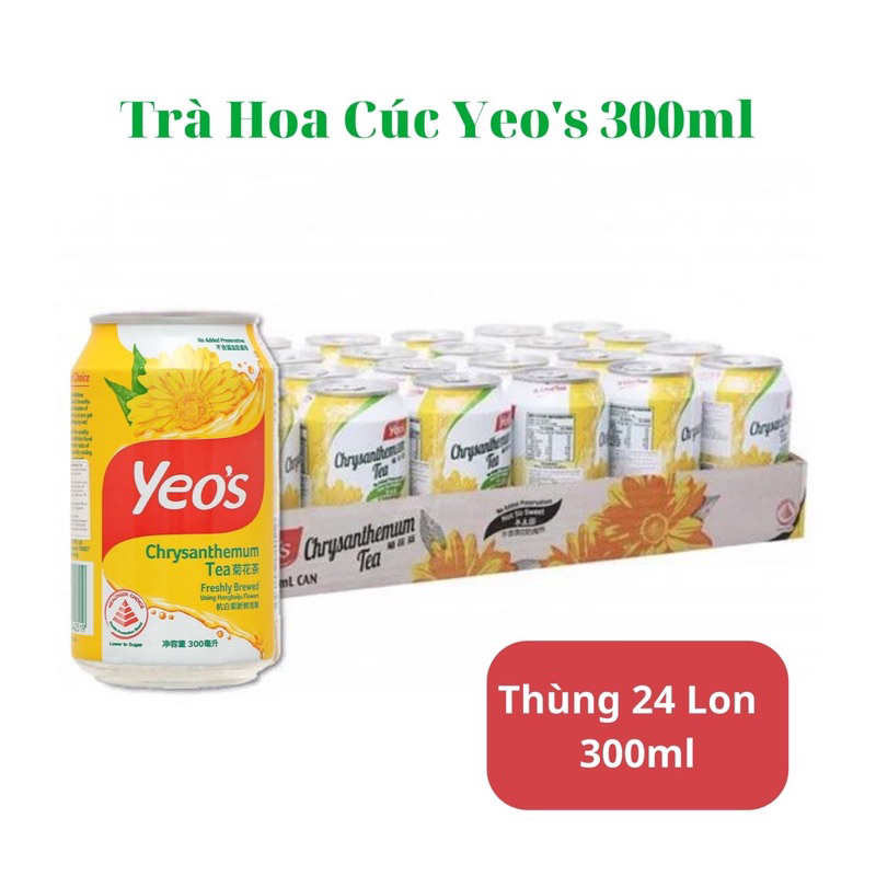 NƯỚC YEO’S thùng 24 lon
