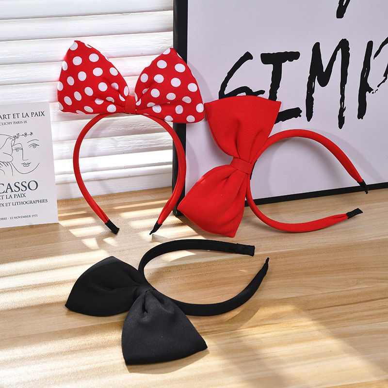 CC35 Cài tóc băng đô nữ bờm MICKEY nơ đỏ nơ nón chấm bi 🤡 chú hề