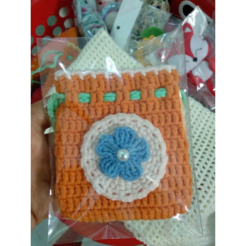 Túi dây rút len handmade/ Túi tỏi/ Túi len mini/ Túi đựng Airpods