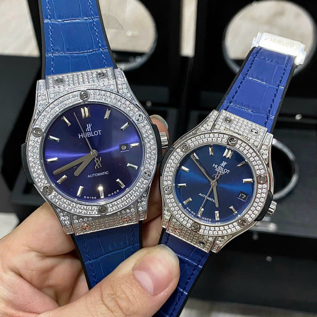Đồng hồ Nam H-bot vỏ đá vành đá chạy cơ Automatic Nhật  size 31mm-38mm - 42mm dây cao su bọc da hoặc dây cao su.