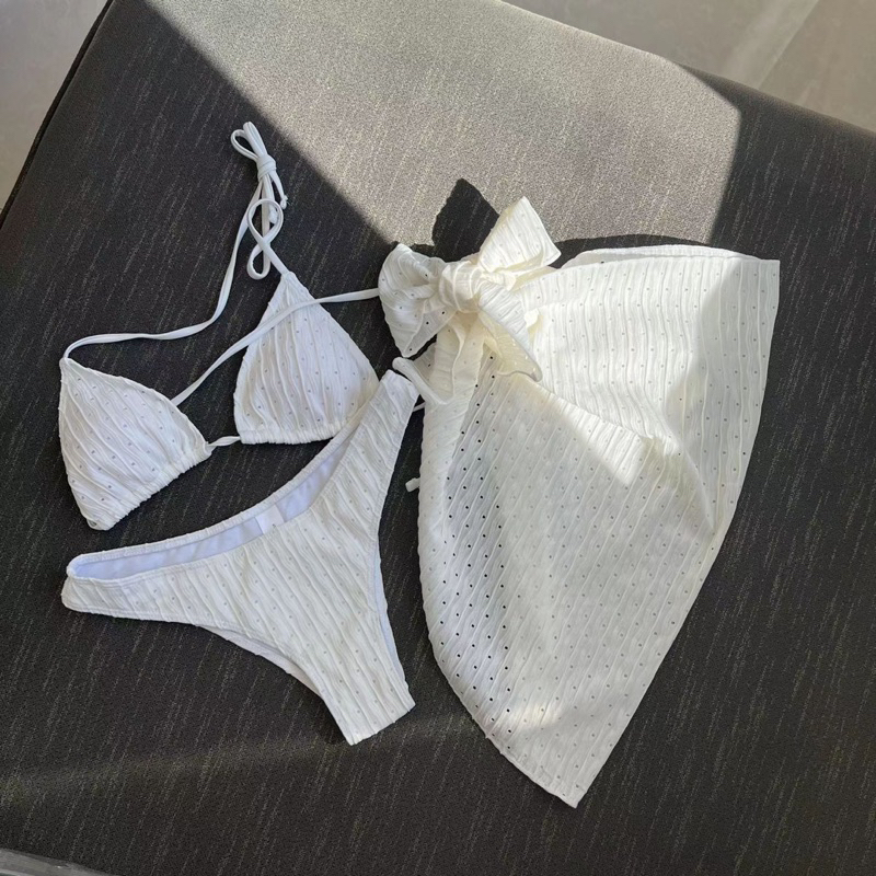 Set bikini ba mảnh Bộ bikini đi biển Buistrore swimwear 3 màu