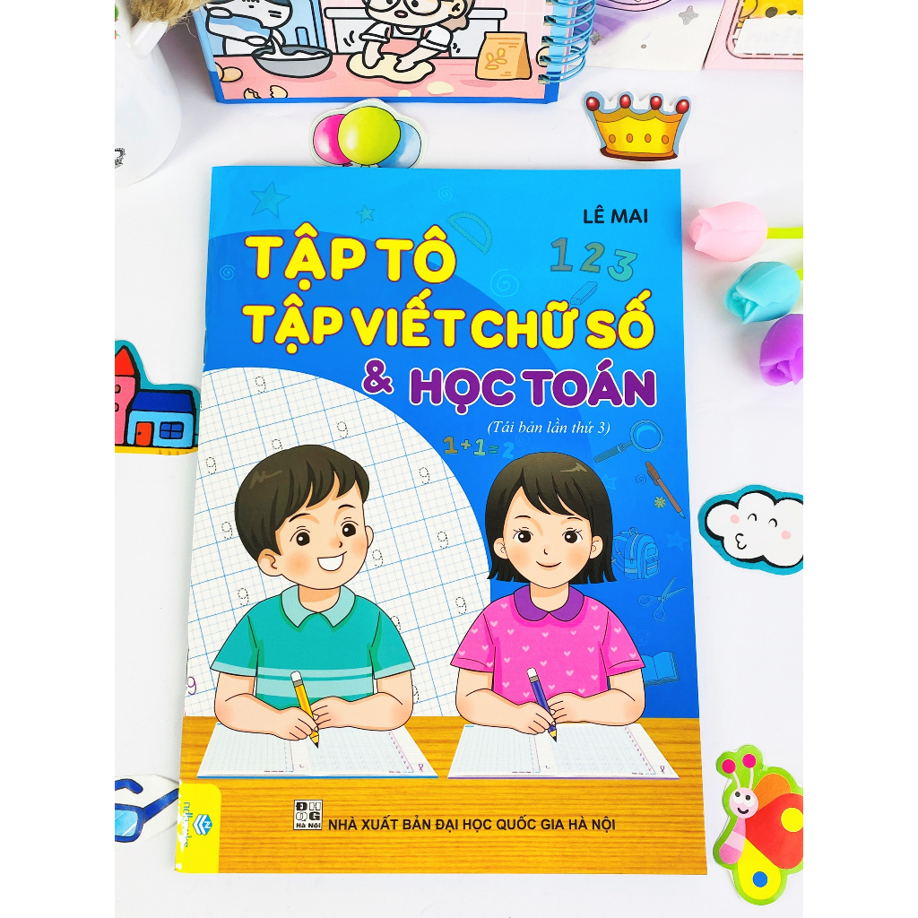 Sách - Combo 5 cuốn Tập tô tập viết chữ, số và học Toán, Hành trang vào lớp 1 - ndbooks