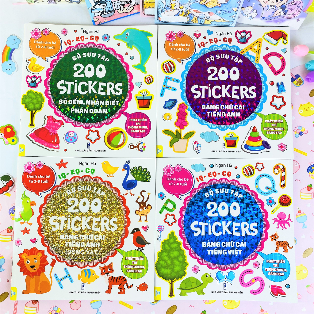 Sách - Bộ Sưu Tập 200 Stickers Phát triển trí thông minh, sáng tạo  - ndbooks
