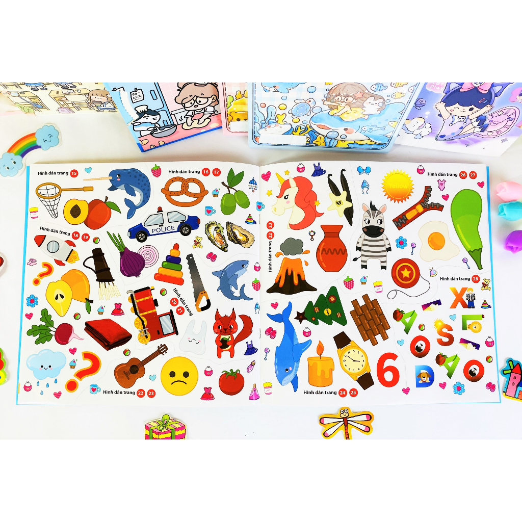 Sách - Bộ Sưu Tập 200 Stickers Phát triển trí thông minh, sáng tạo  - ndbooks