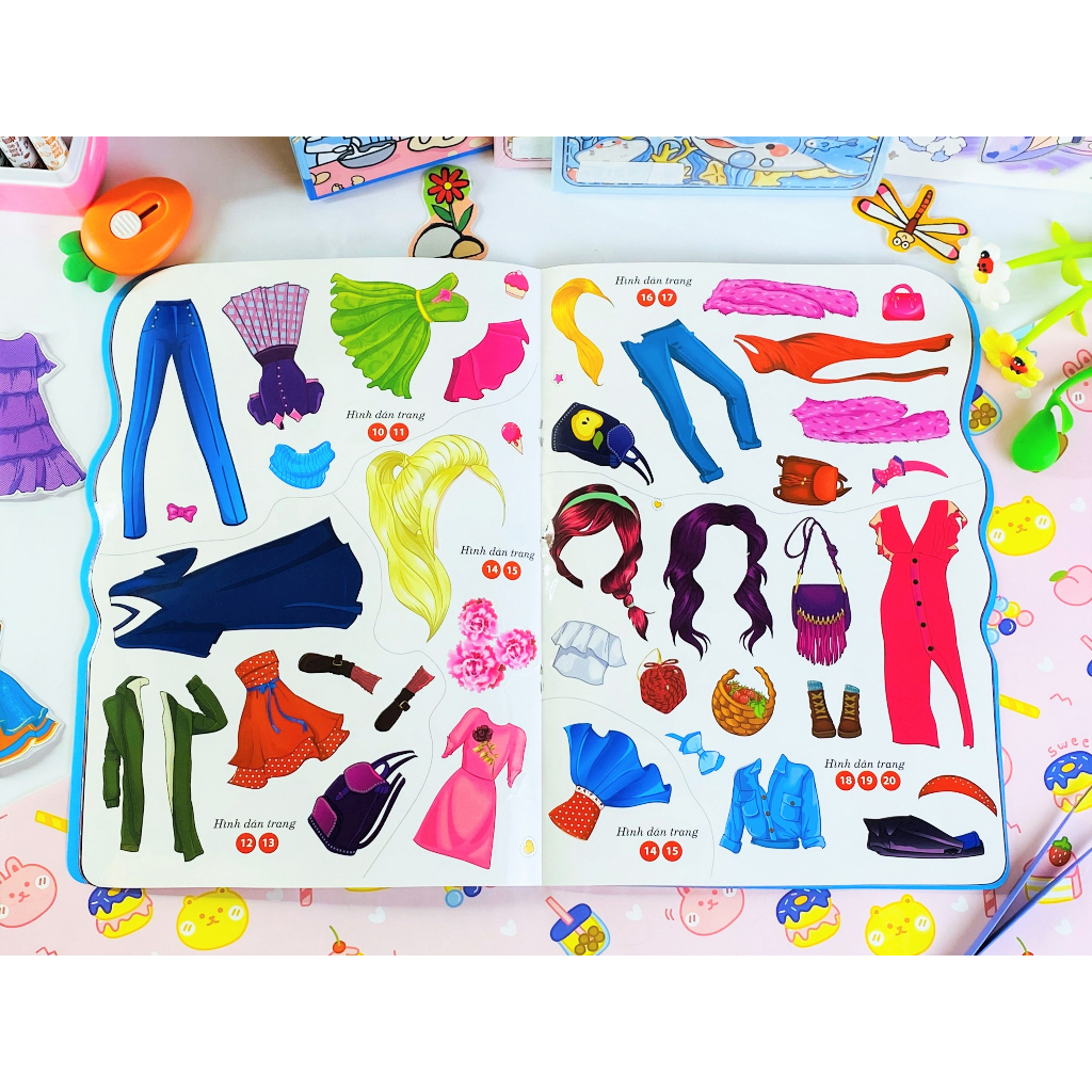 Sách - Combo 3 cuốn Dán Hình Thông Minh: Công Chúa Thời Trang  - Ndbooks