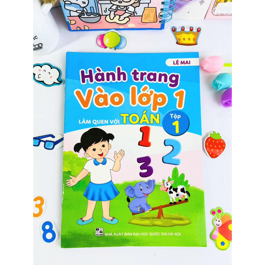 Sách - Combo 5 cuốn Tập tô tập viết chữ, số và học Toán, Hành trang vào lớp 1 - ndbooks