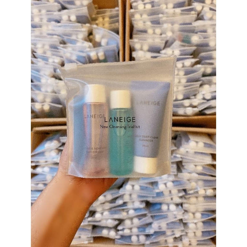 Set 3 món làm sạch da Laneige New Cleansing Trial Kit