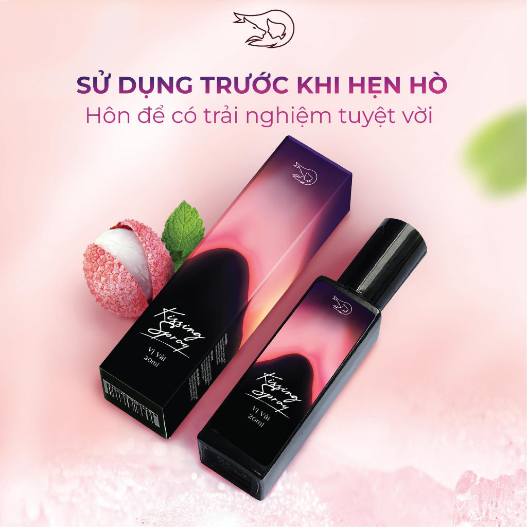 Xịt Thơm Miệng Kissing Spray Loli And The Wolf Vị Vải Ngọt Ngào 20ml