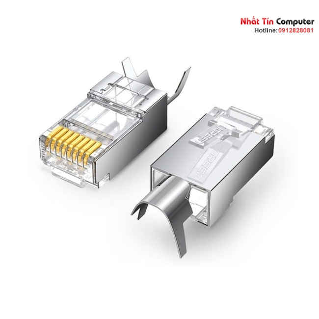 Hạt mạng RJ45 Cat6a/Cat7 gói 10pcs chính hãng Ugreen 70316