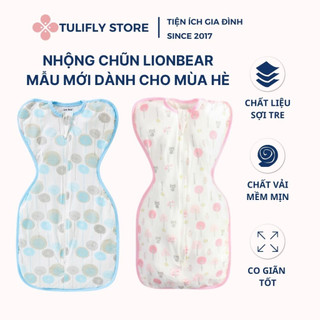[CHÍNH HÃNG] Nhộng ngủ LION BEAR cotton tre _ HÀNG XUẤT ÚC, nhộng giúp bé ngủ ngon, sâu giấc ( hàng chuẩn hãng, có hộp)