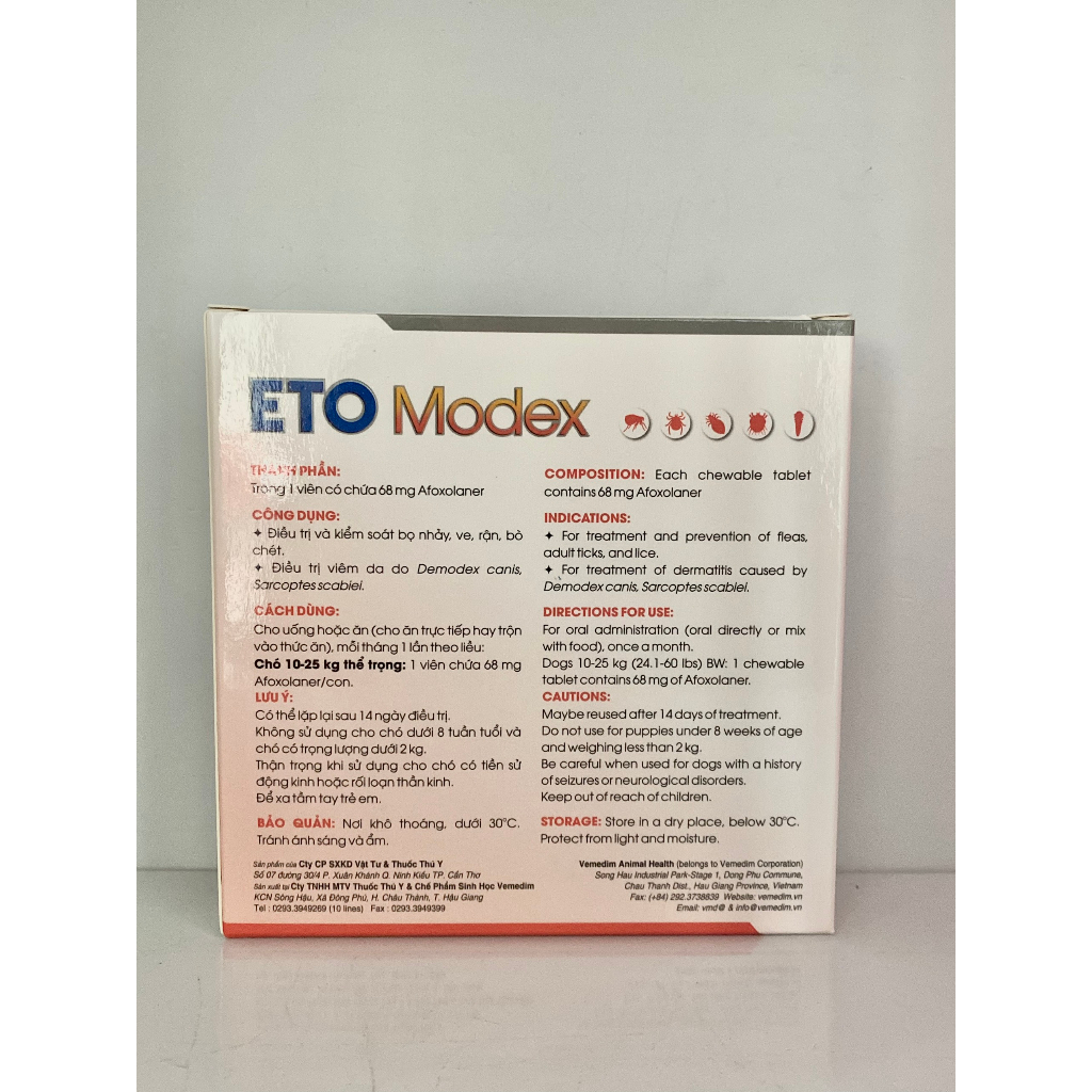 ETO Modex hộp 1 viên Nhai cho Chó