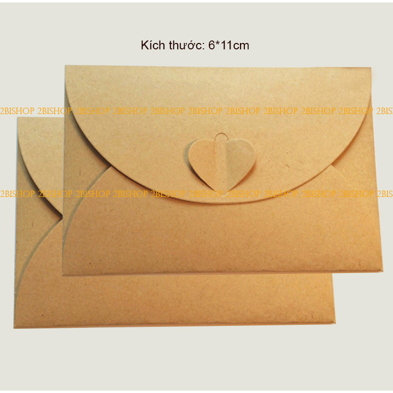 10 Phong bì vingate + giấy viết thư krap,  tặng sinh nhật, chúc mừng
