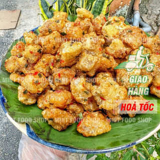 Tóp Mỡ Liền Da Sốt Mắm Lon 250Gr