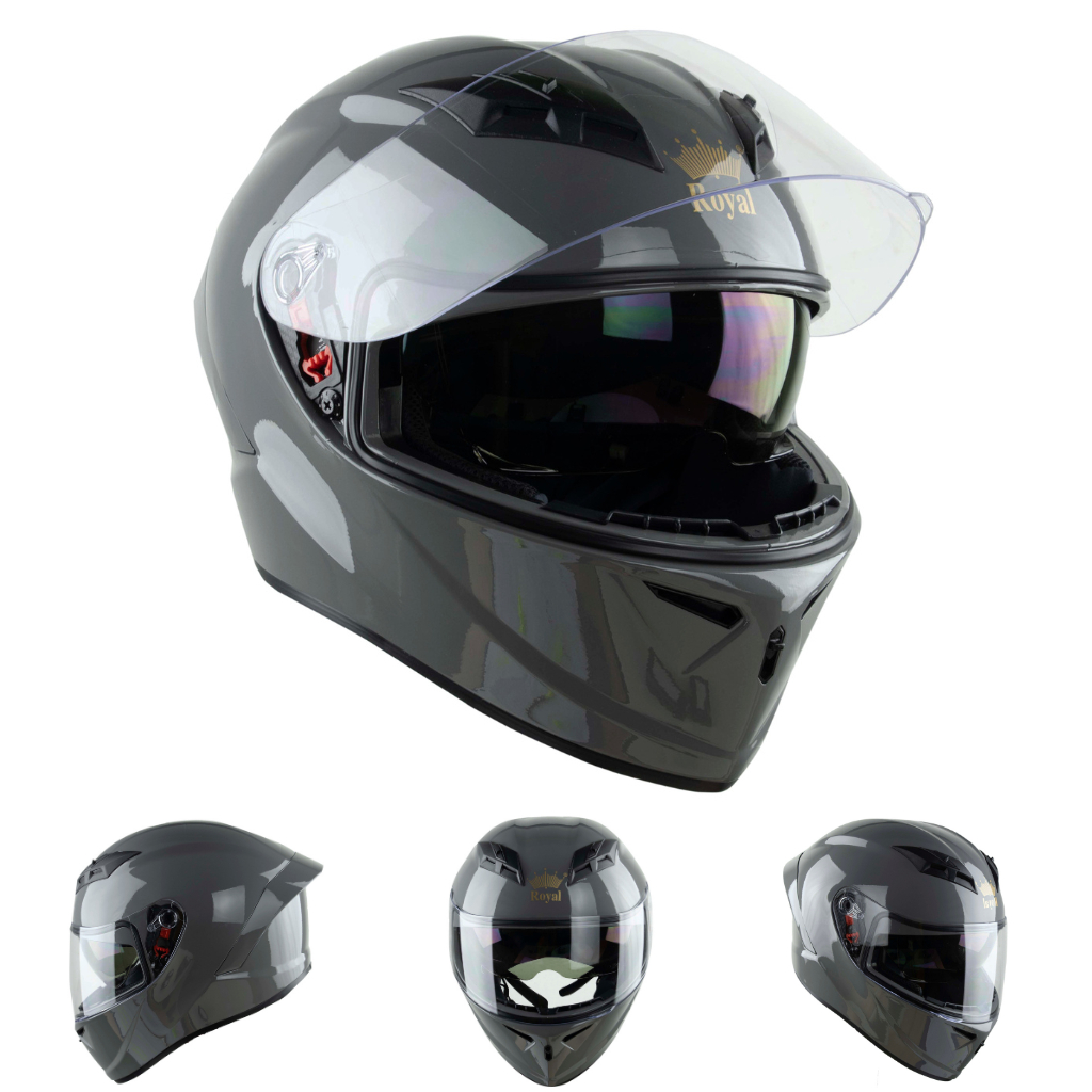 Trợ Giá - Mũ bảo hiểm fullface 2 kính cao cấp Royal M266 - Vòng đầu 55-59cm - Bảo hành 12 tháng