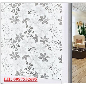 Giấy dán kính hoạ tiết hoa khổ rộng 90cm