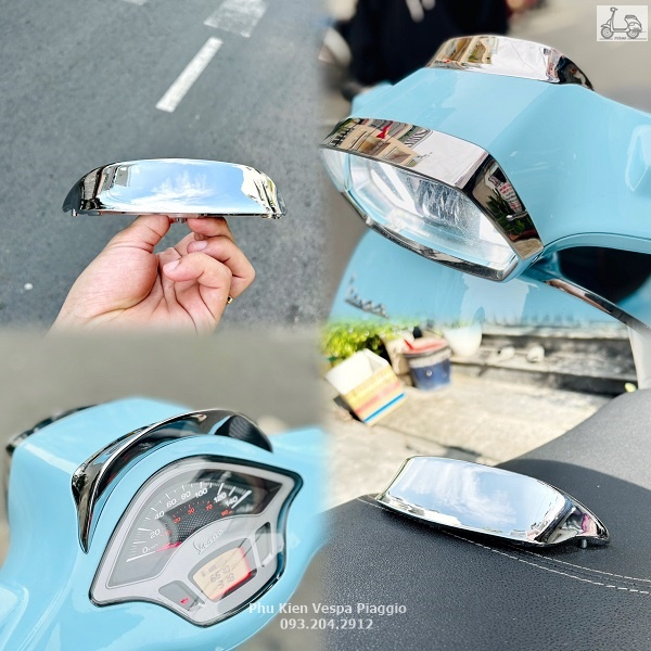 Mão Dành Cho Vespa Sprint Crom Bạc Crom Gold