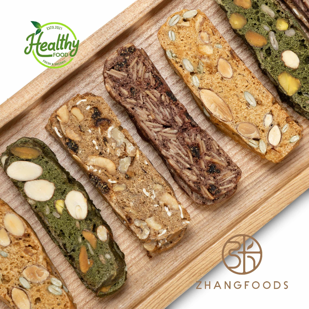 Bánh Biscotti Mix 4 Vị- Zhangfoods- Healthy & Organic-  Ăn Vặt- Eat Clean- Ăn Kiêng