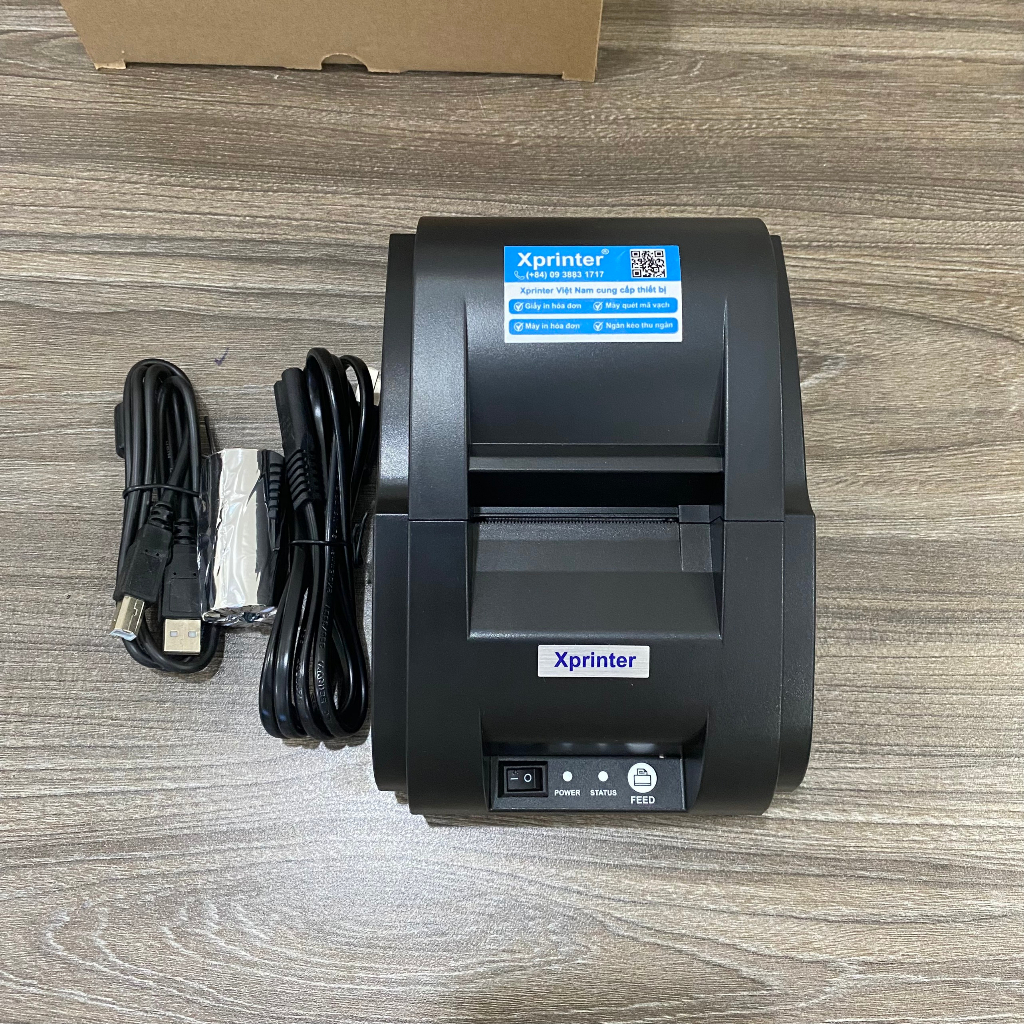 Máy in hóa đơn, máy in bill Xprinter 58IIH, in bill tính tiền KIOTVIET,SAPO,POS kết nối máy PC [BẢO HÀNH 1NĂM]