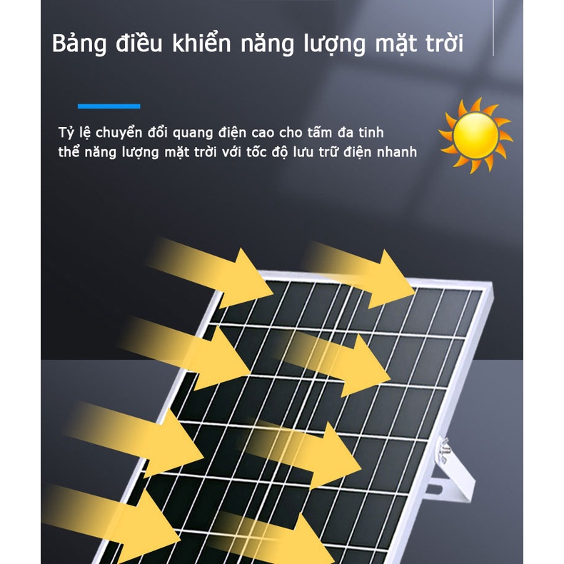 Đèn Pha Năng Lượng Mặt Trời Chống Lóa, Sáng Tốt. 100W/200W/300W Solar Light