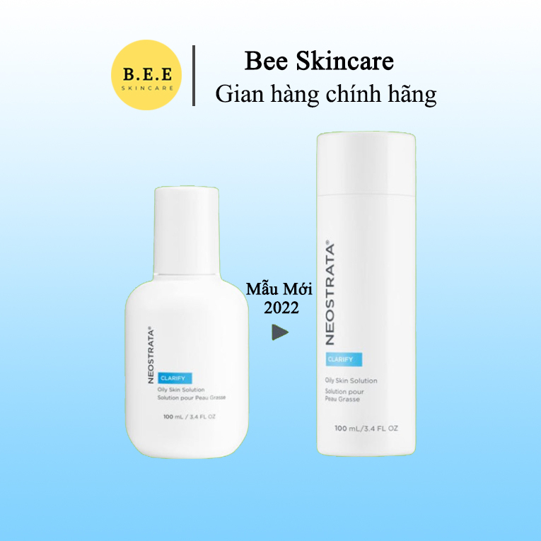 Toner Neostrata Clarify Oily Skin Solution AHA 8% Sạch Sâu và Se Khít Lỗ Chân Lông Bee Skincare