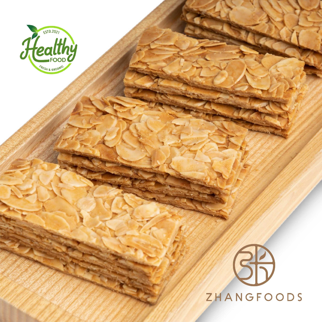 Bánh Ngói Hạnh Nhân- Zhangfoods- Healthy & Organic-  Ăn Vặt- Eat Clean- Ăn Kiêng