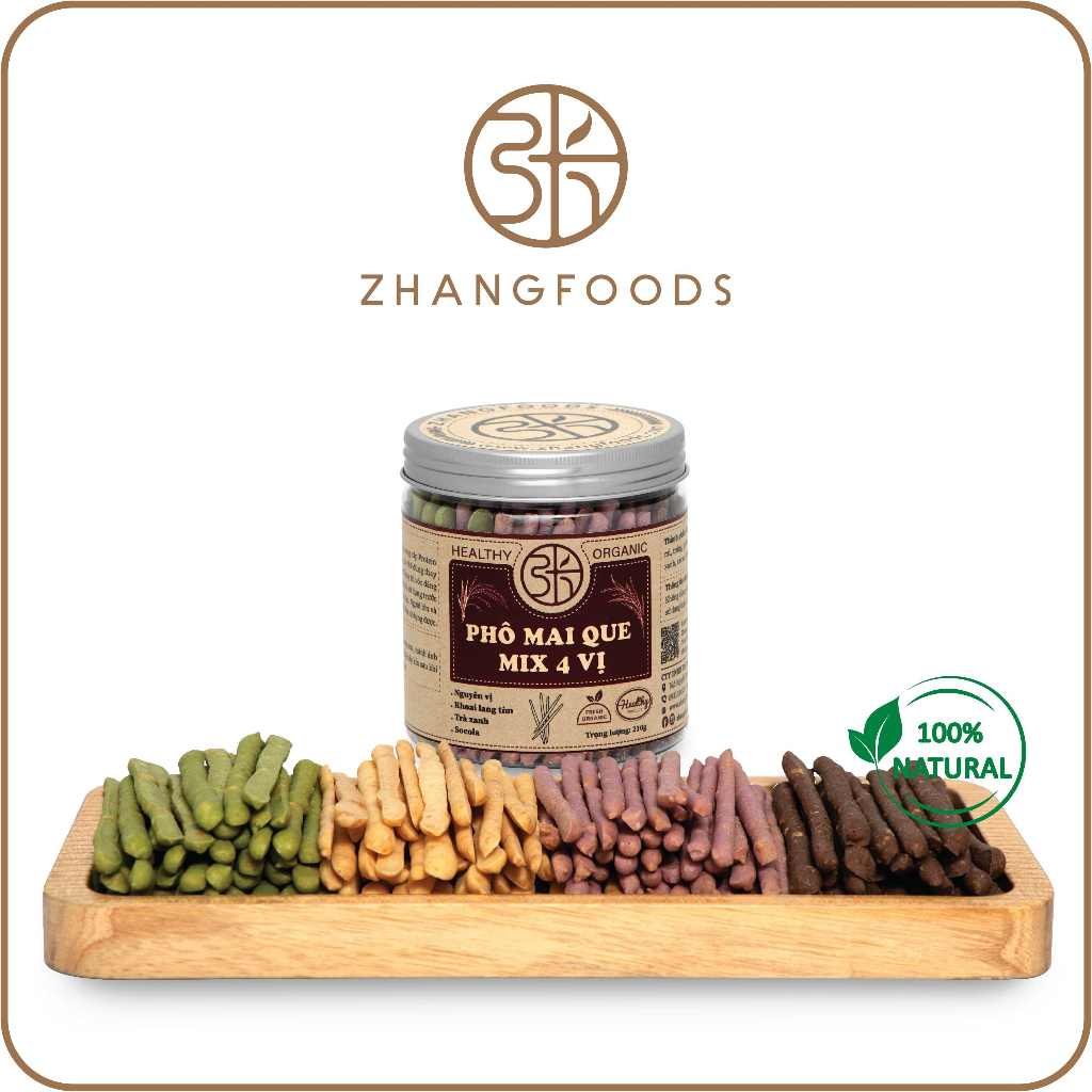 Bánh Phô Mai Que Mix 4 Vị- Zhangfoods-  Healthy & Organic-  Ăn Vặt- Eat Clean- Ăn Kiêng