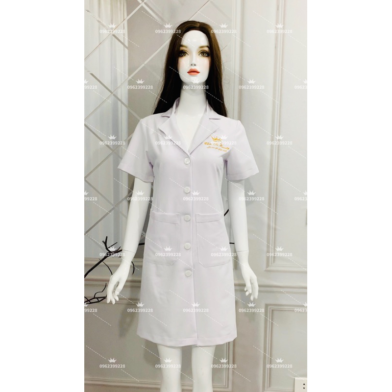 Áo blu cotton lạnh cho spa - bệnh viện loại 1 siêu đẹp