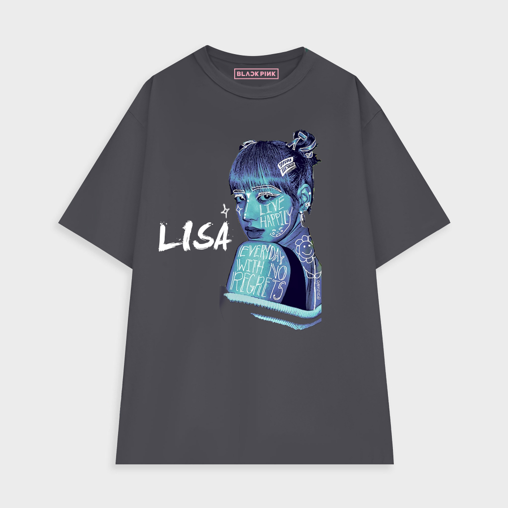 Áo thun nhóm Black Pink Graffity- thiết kế riêng  - áo form rộng tay lỡ cho cả nam và nữ