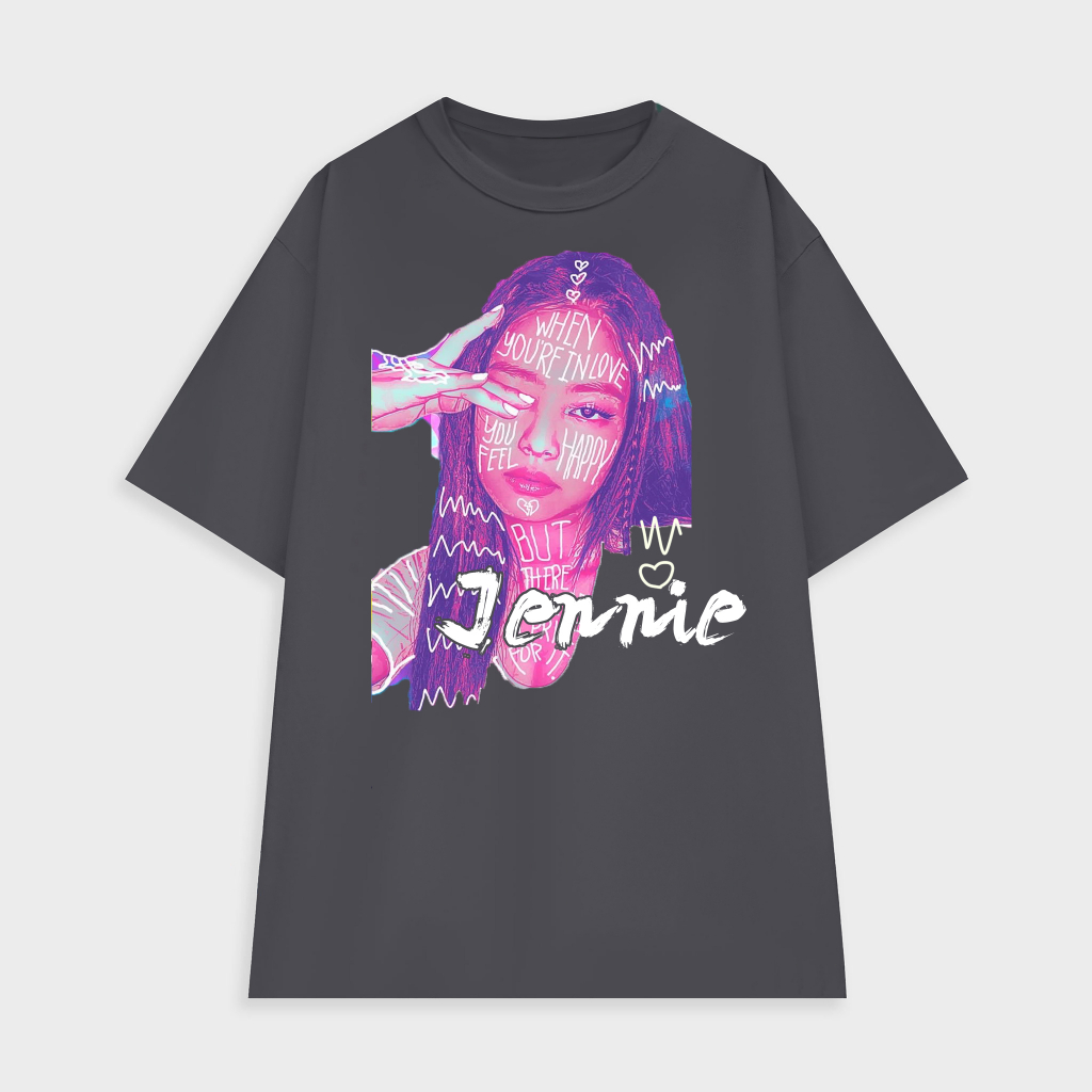 Áo thun nhóm Black Pink Graffity- thiết kế riêng  - áo form rộng tay lỡ cho cả nam và nữ