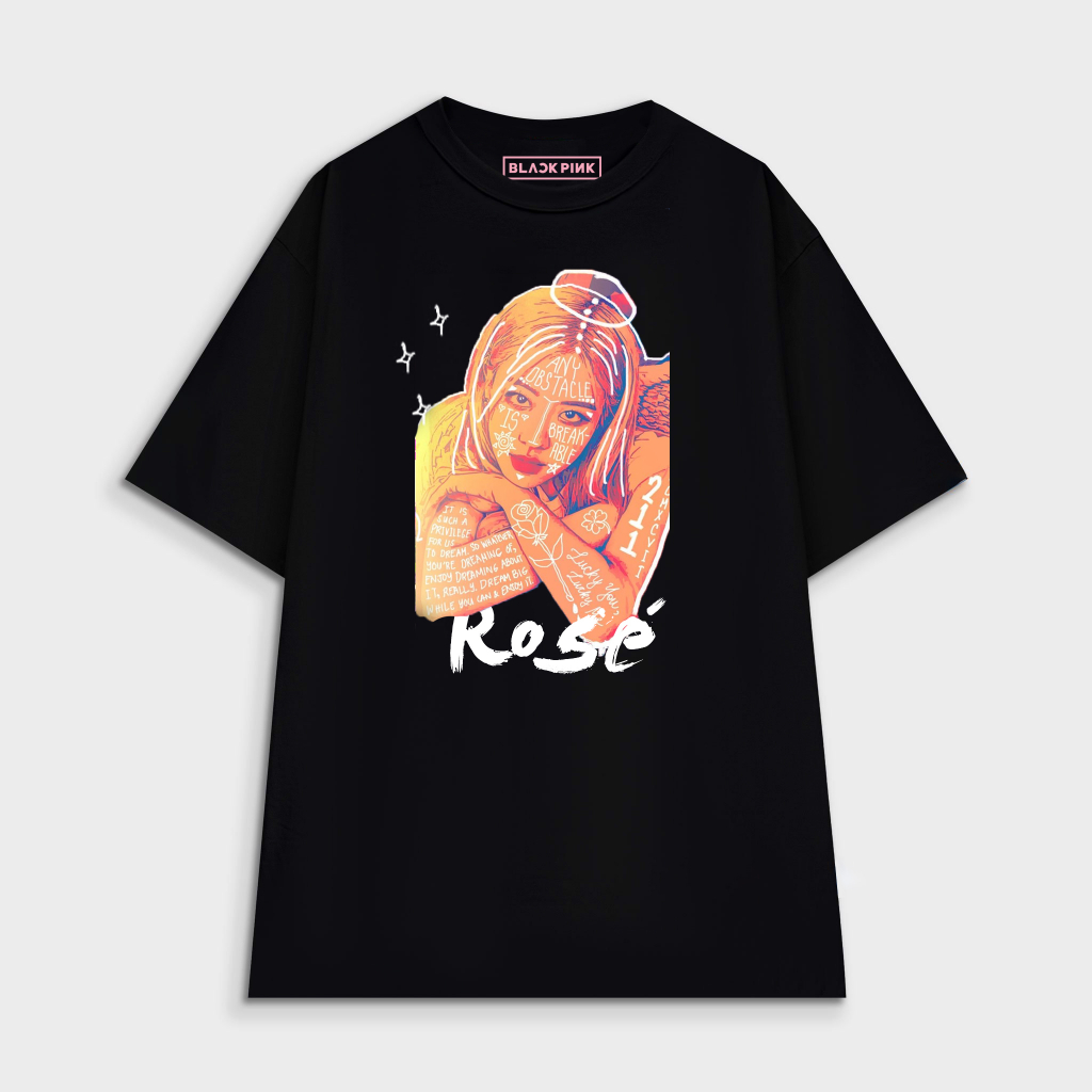 Áo thun nhóm Black Pink Graffity- thiết kế riêng  - áo form rộng tay lỡ cho cả nam và nữ